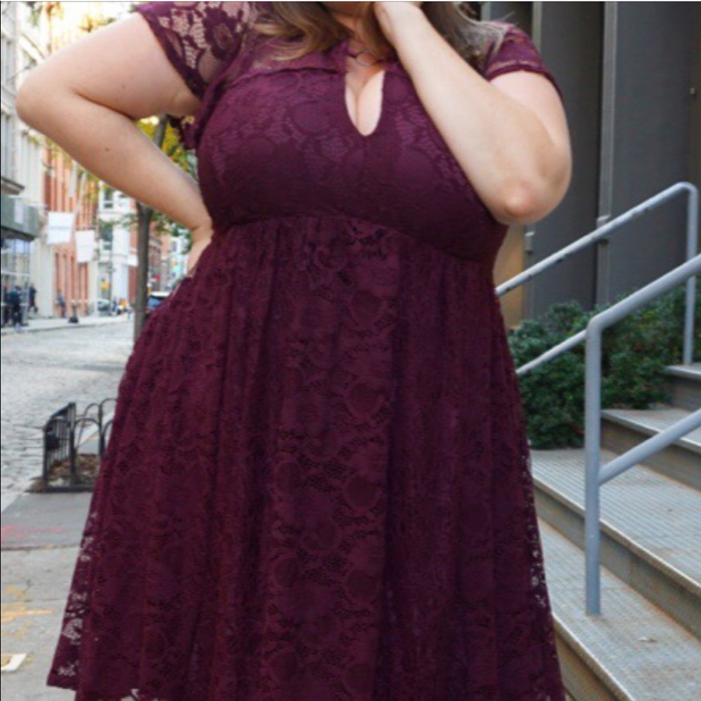Burgundy Dress from Torrid size 00 (10-12)